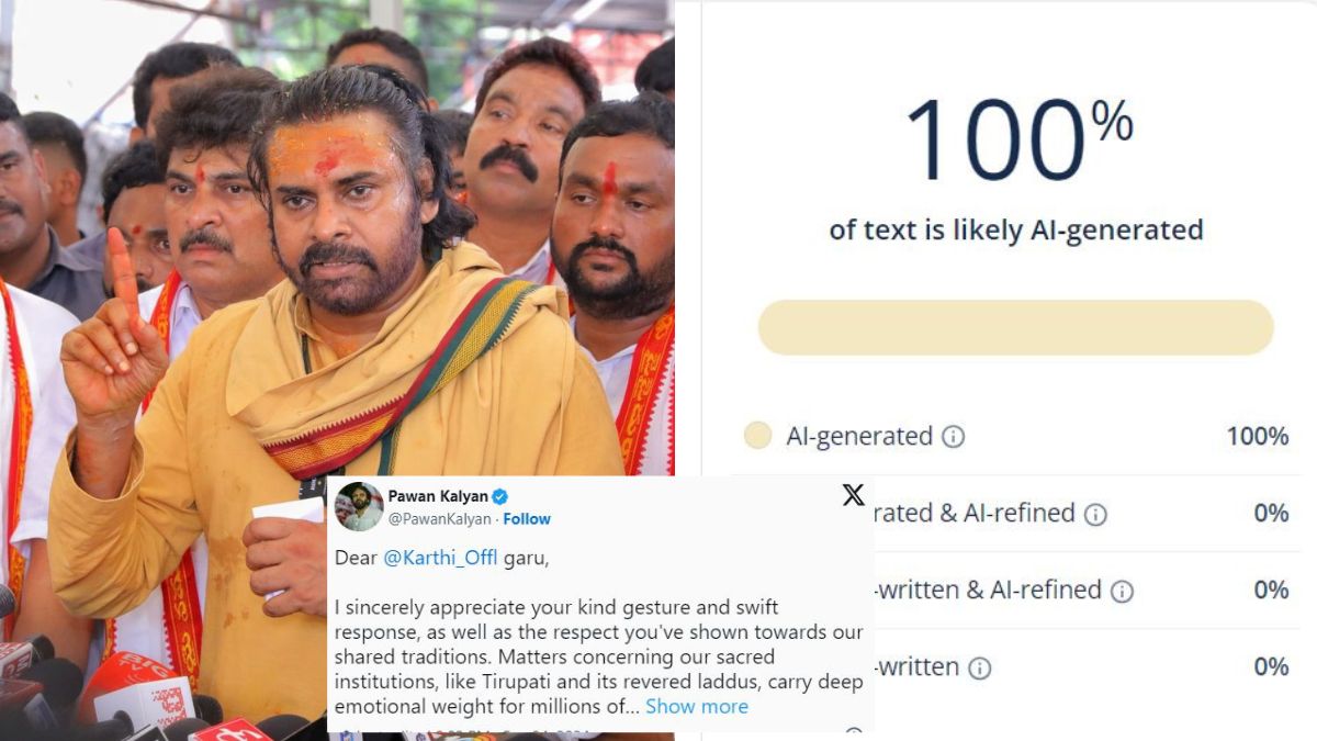 Did Pawan Kalyan Use AI for His Response to Karthi Amid Tirumala Laddu Controversy?