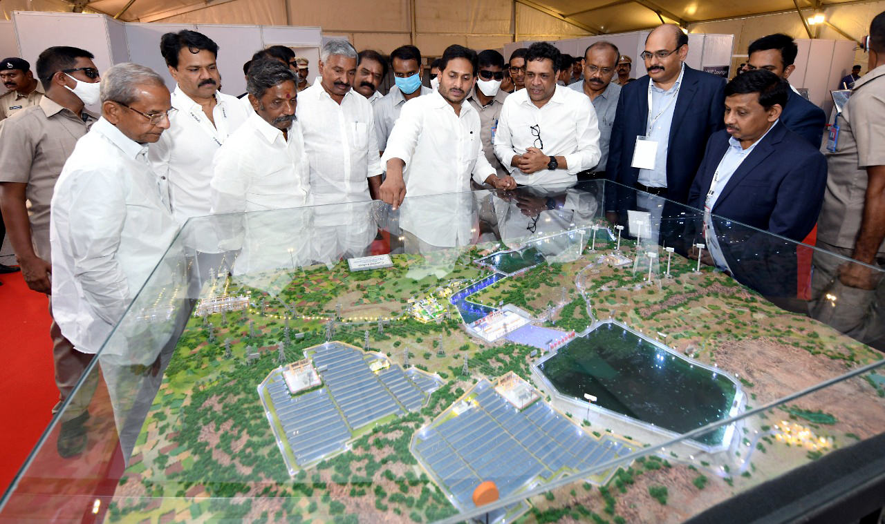 YS Jagan Mohan Reddy lays the foundation stone of the world's largest IRESP