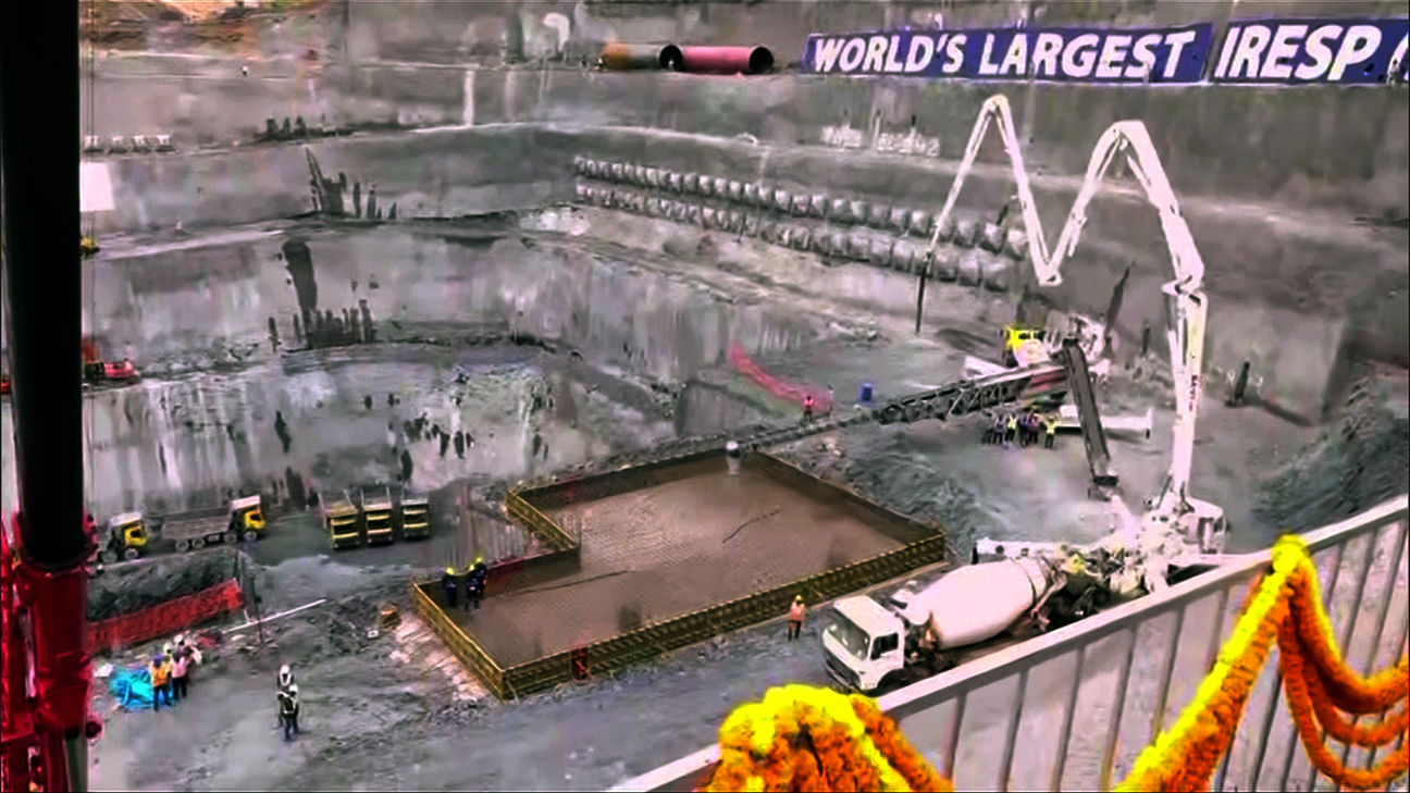 Construction work of the world's largest IRESP is underway