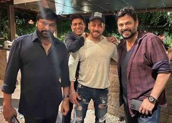 Salman, Chiranjeevi, and Venkatesh, all three in a single frame.